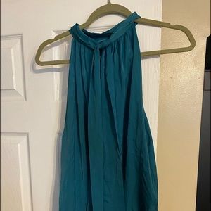 Topaz green smock top blouse